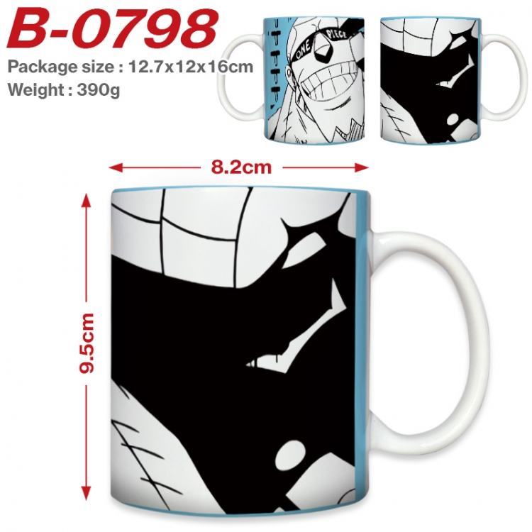 One Piece Anime printed ceramic mug 400ml (single carton foam packaging)  B-0798