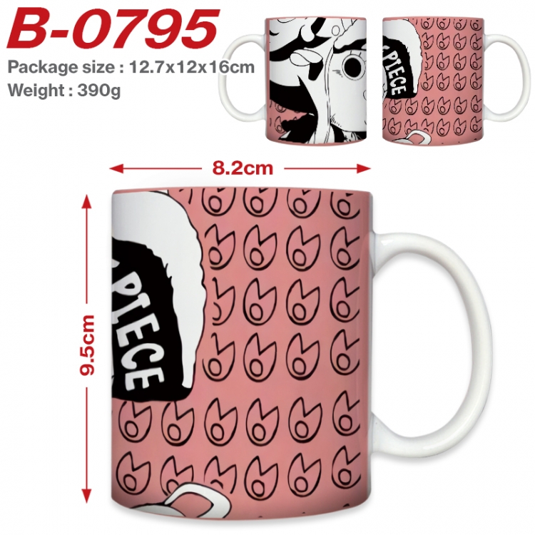 One Piece Anime printed ceramic mug 400ml (single carton foam packaging) B-0795