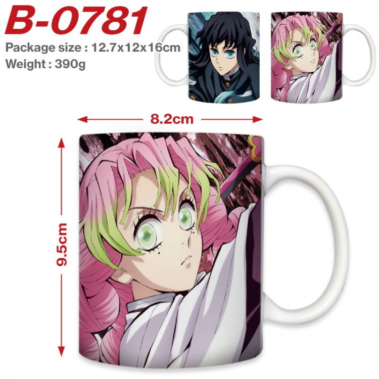 Demon Slayer Kimets Anime printed ceramic mug 400ml (single carton foam packaging) B-0781