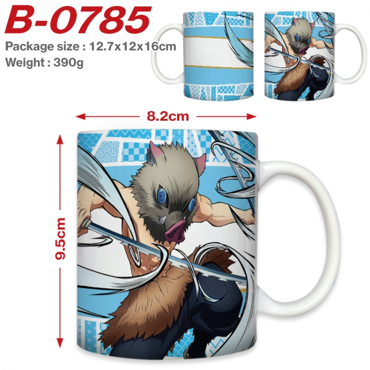 Demon Slayer Kimets Anime printed ceramic mug 400ml (single carton foam packaging) B-0785