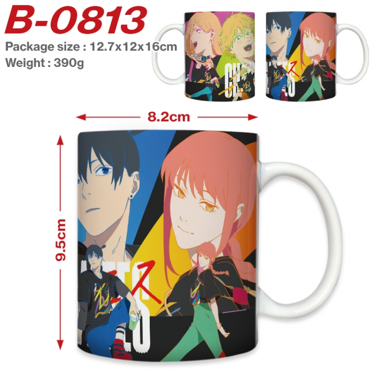 Chainsaw man Anime printed ceramic mug 400ml (single carton foam packaging)  B-0813