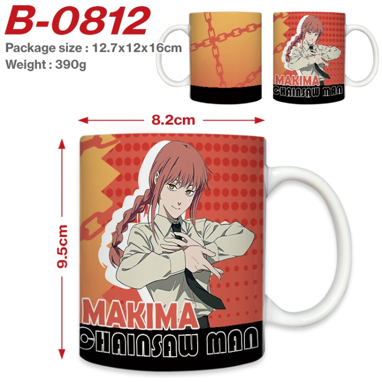 Chainsaw man Anime printed ceramic mug 400ml (single carton foam packaging) B-0812