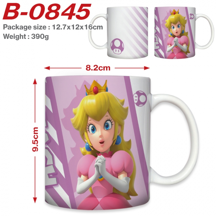 Super Mario Anime printed ceramic mug 400ml (single carton foam packaging)  B-0845
