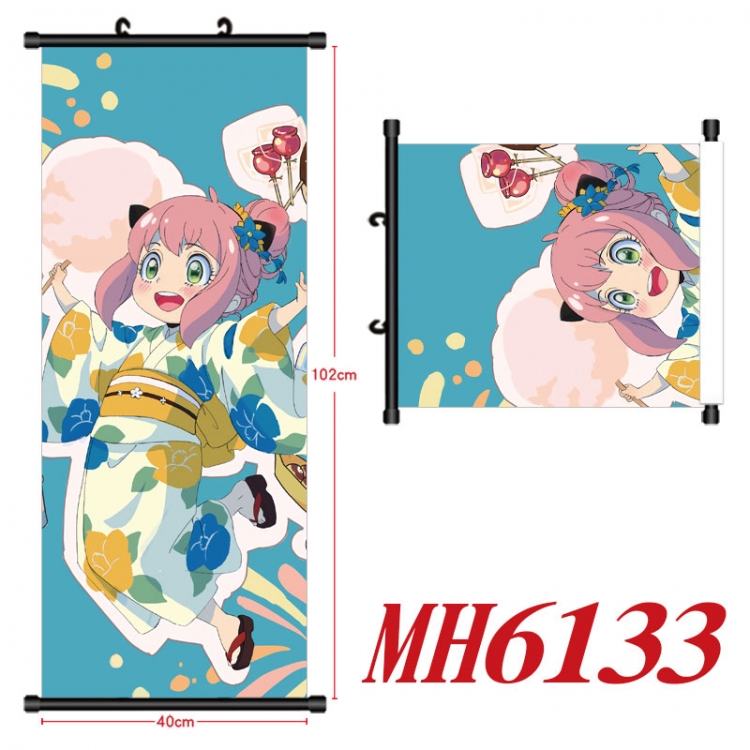 SPY×FAMILY Anime black Plastic rod Cloth painting Wall Scroll 40X102C MH6133M