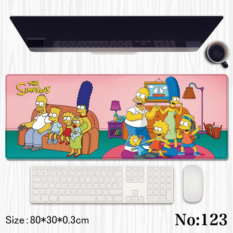 The Simpsons  Anime peripheral computer mouse pad office desk pad multifunctional pad 80X30X0.3cm