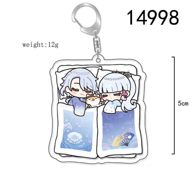 Genshin Impact Anime Acrylic Keychain Charm price for 5 pcs 14998