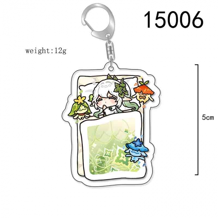 Genshin Impact Anime Acrylic Keychain Charm price for 5 pcs 15006