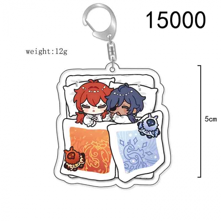 Genshin Impact Anime Acrylic Keychain Charm price for 5 pcs 15000