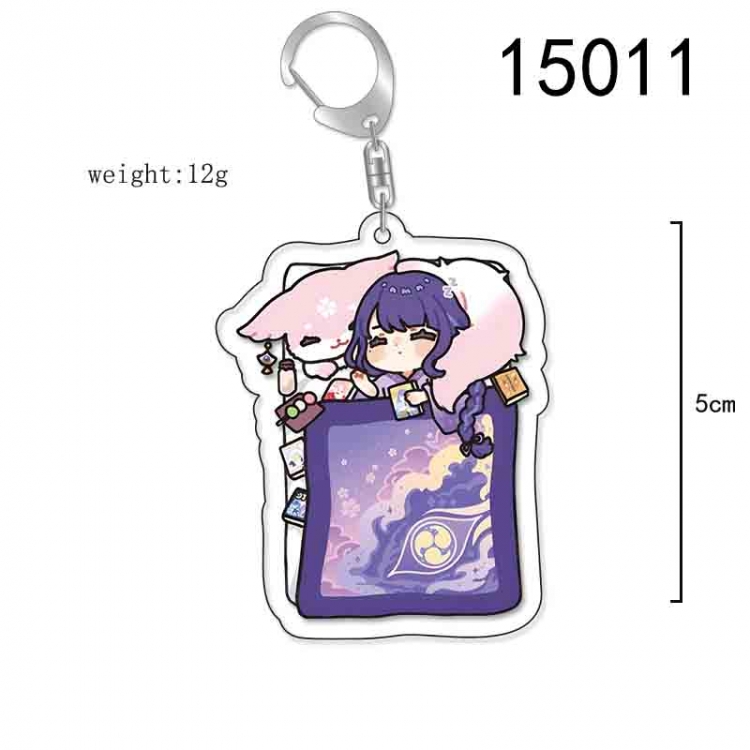 Genshin Impact Anime Acrylic Keychain Charm price for 5 pcs 15011