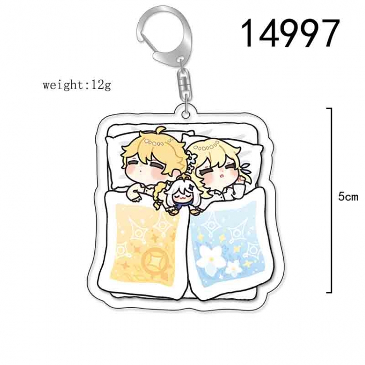 Genshin Impact Anime Acrylic Keychain Charm price for 5 pcs 14997