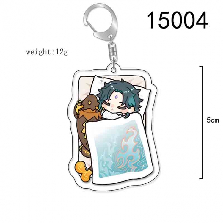 Genshin Impact Anime Acrylic Keychain Charm price for 5 pcs 15004