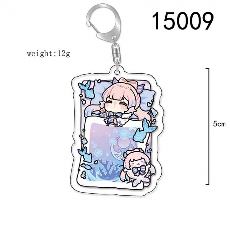 Genshin Impact Anime Acrylic Keychain Charm price for 5 pcs 15009