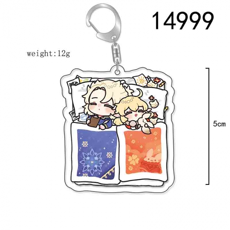 Genshin Impact Anime Acrylic Keychain Charm price for 5 pcs 14999