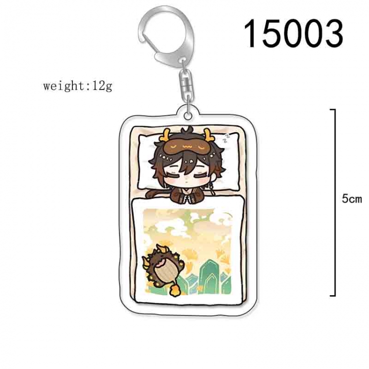 Genshin Impact Anime Acrylic Keychain Charm price for 5 pcs 15003