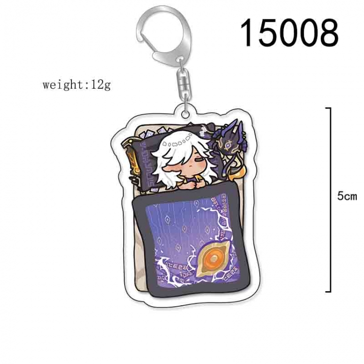 Genshin Impact Anime Acrylic Keychain Charm price for 5 pcs 15008