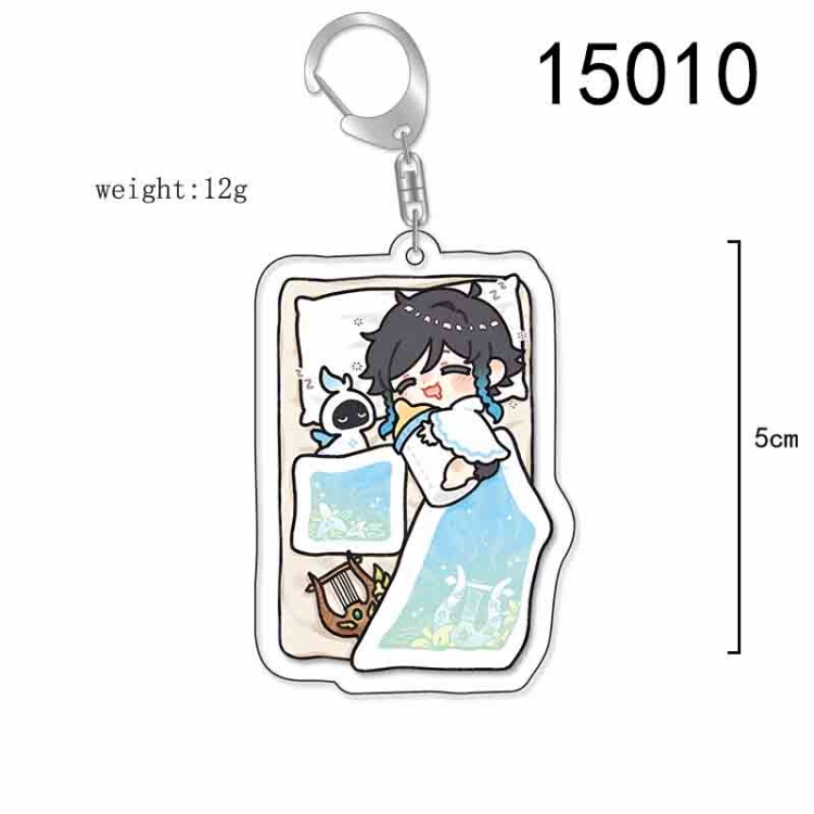 Genshin Impact Anime Acrylic Keychain Charm price for 5 pcs 15010