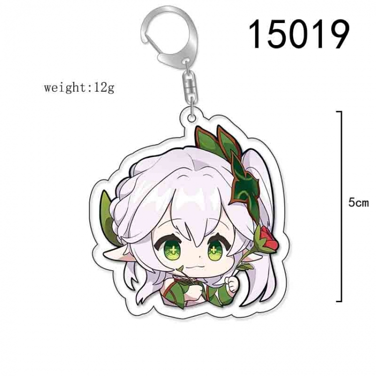 Genshin Impact Anime Acrylic Keychain Charm price for 5 pcs 15019