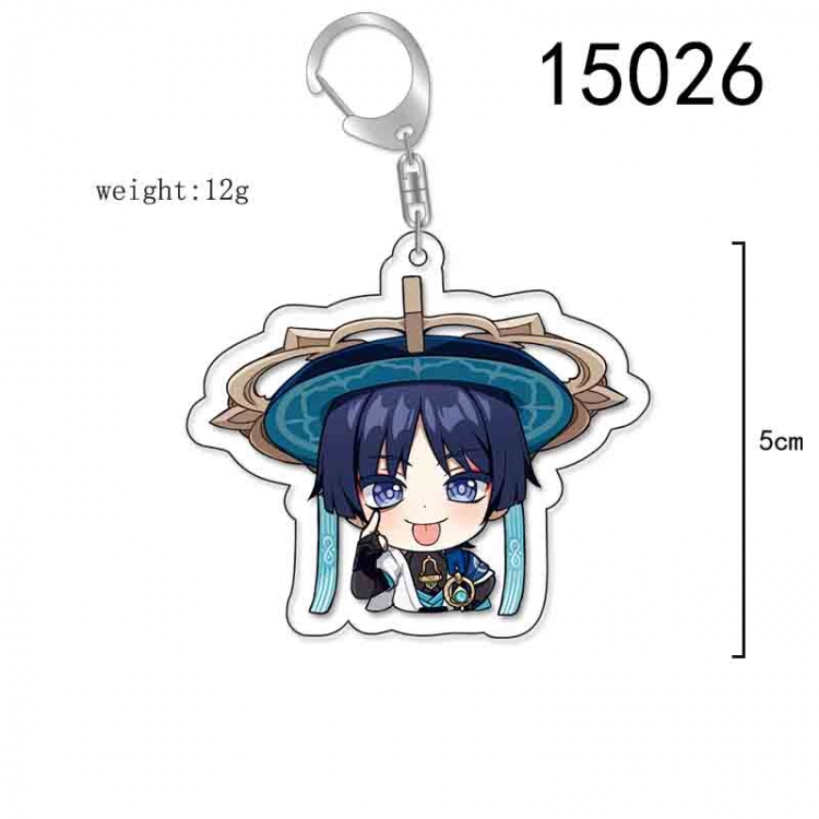 Genshin Impact Anime Acrylic Keychain Charm price for 5 pcs 15026