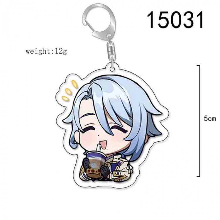 Genshin Impact Anime Acrylic Keychain Charm price for 5 pcs 15031