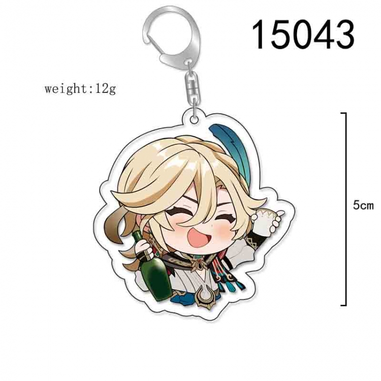 Genshin Impact Anime Acrylic Keychain Charm price for 5 pcs 15043