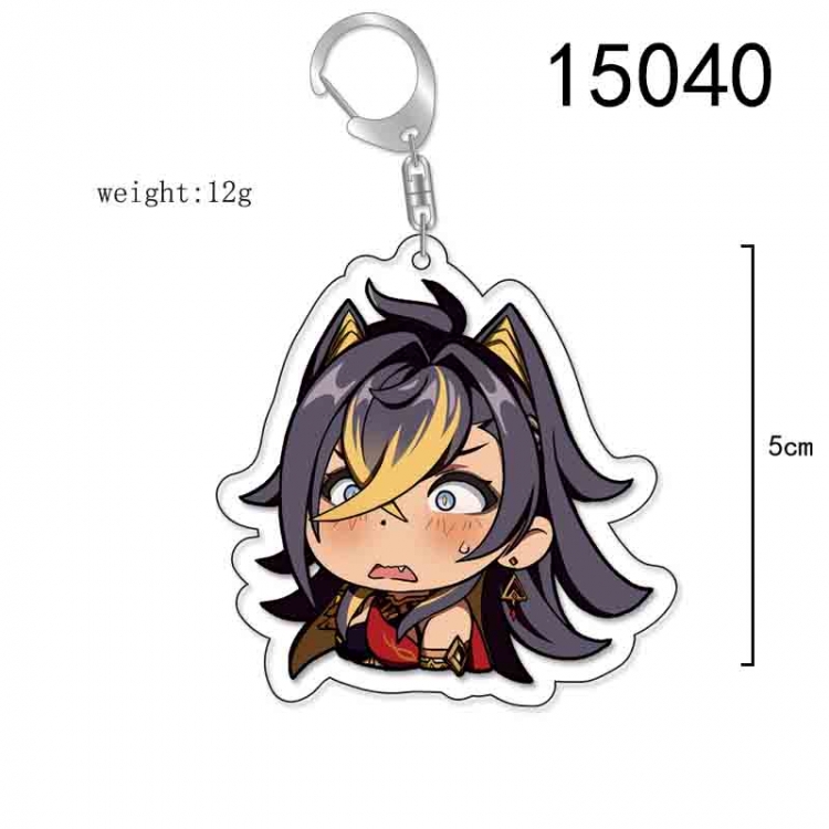 Genshin Impact Anime Acrylic Keychain Charm price for 5 pcs 15040