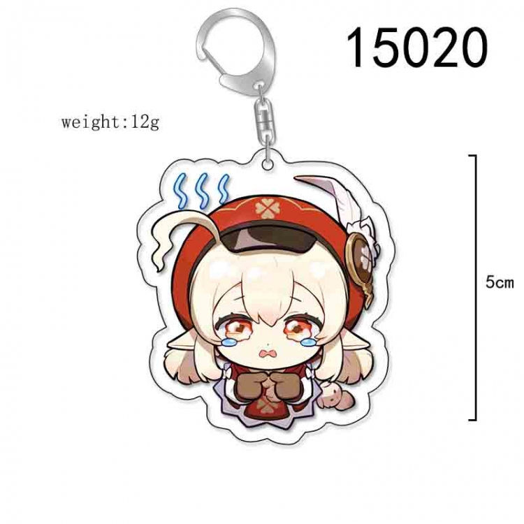 Genshin Impact Anime Acrylic Keychain Charm price for 5 pcs 15020