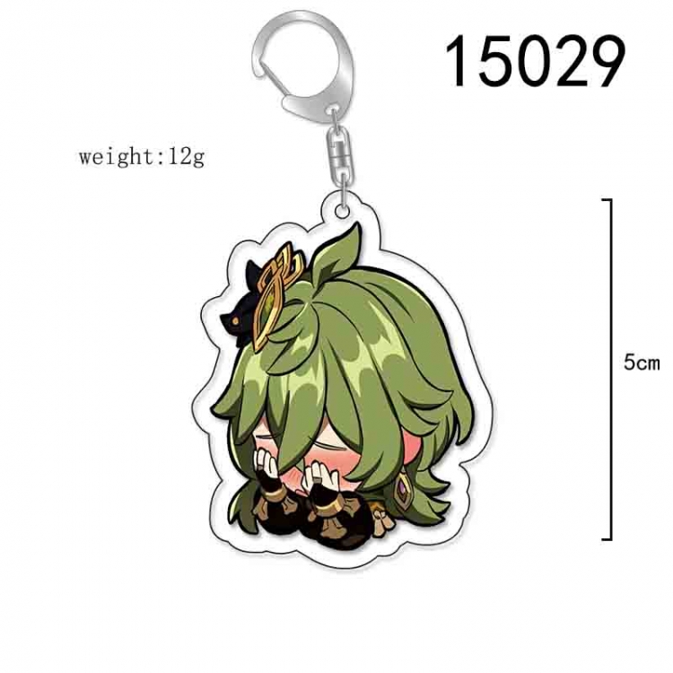 Genshin Impact Anime Acrylic Keychain Charm price for 5 pcs 15029