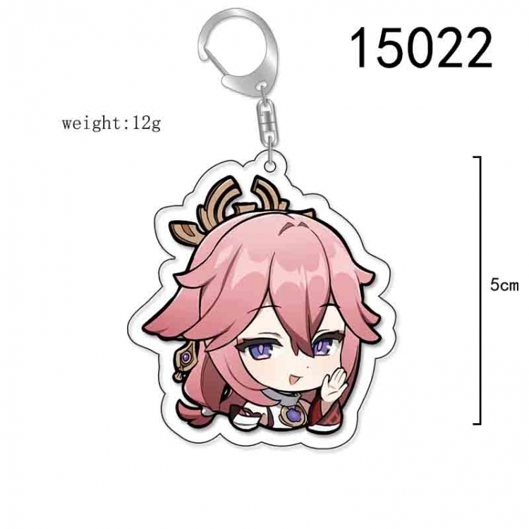 Genshin Impact Anime Acrylic Keychain Charm price for 5 pcs 15022