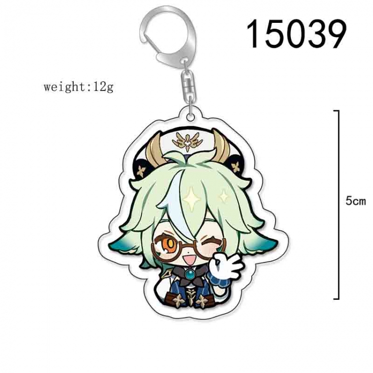 Genshin Impact Anime Acrylic Keychain Charm price for 5 pcs 15039