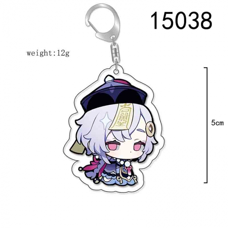 Genshin Impact Anime Acrylic Keychain Charm price for 5 pcs 15038