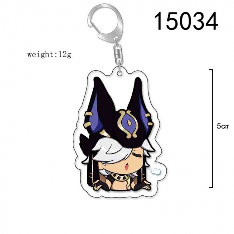 Genshin Impact Anime Acrylic Keychain Charm price for 5 pcs 15034