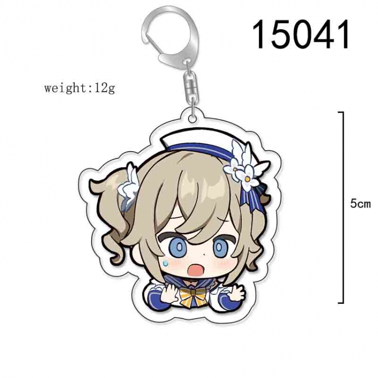 Genshin Impact Anime Acrylic Keychain Charm price for 5 pcs 15041