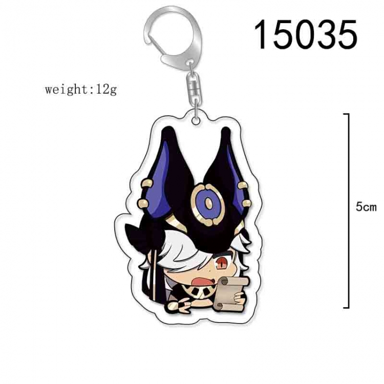 Genshin Impact Anime Acrylic Keychain Charm price for 5 pcs 15035