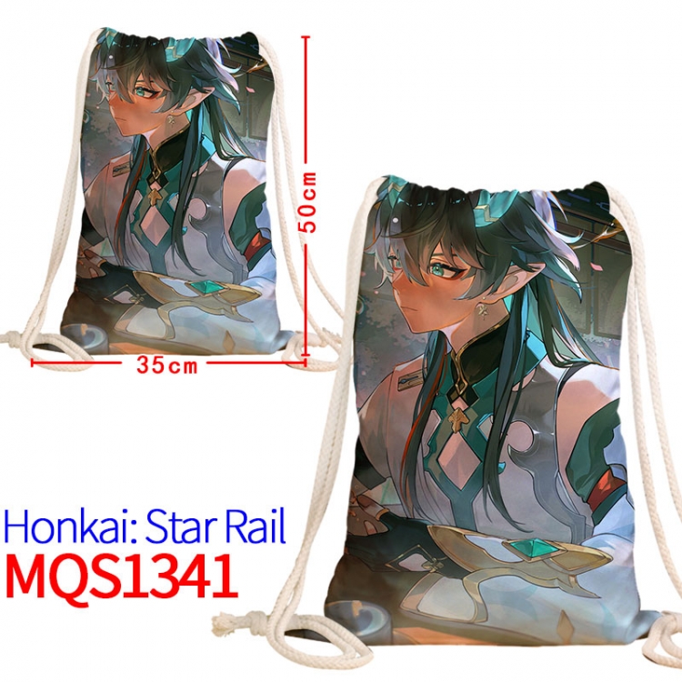 Honkai: Star Rail Canvas drawstring pocket backpack 50x35cm MQS-1341