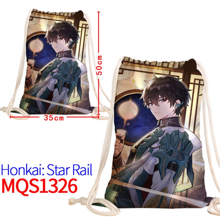 Honkai: Star Rail Canvas drawstring pocket backpack 50x35cm MQS-1326