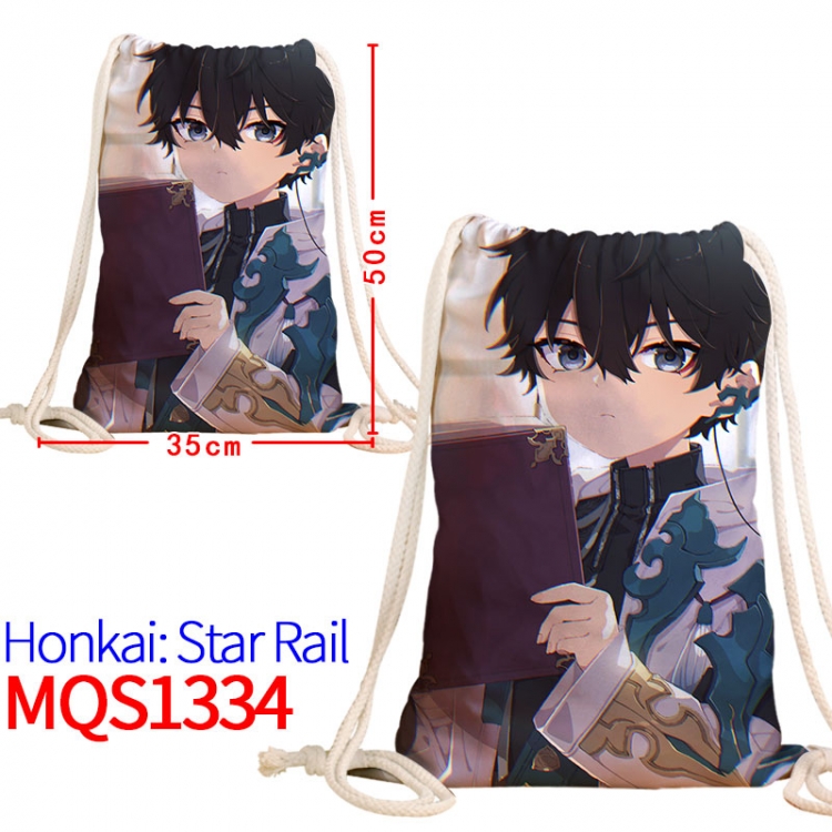 Honkai: Star Rail Canvas drawstring pocket backpack 50x35cm MQS-1334