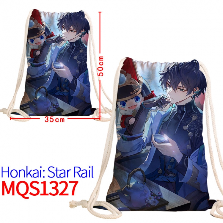 Honkai: Star Rail Canvas drawstring pocket backpack 50x35cm MQS-1327