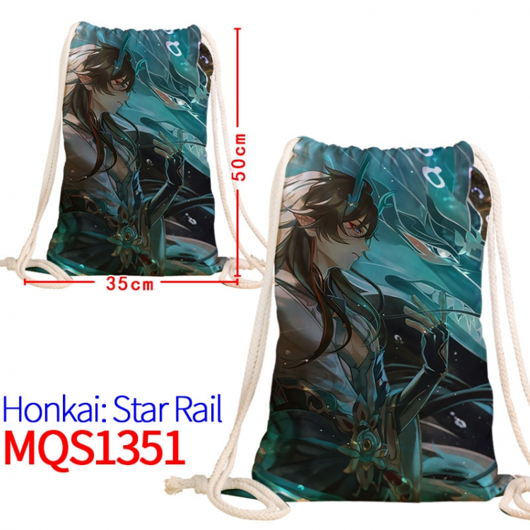 Honkai: Star Rail Canvas drawstring pocket backpack 50x35cm MQS-1351