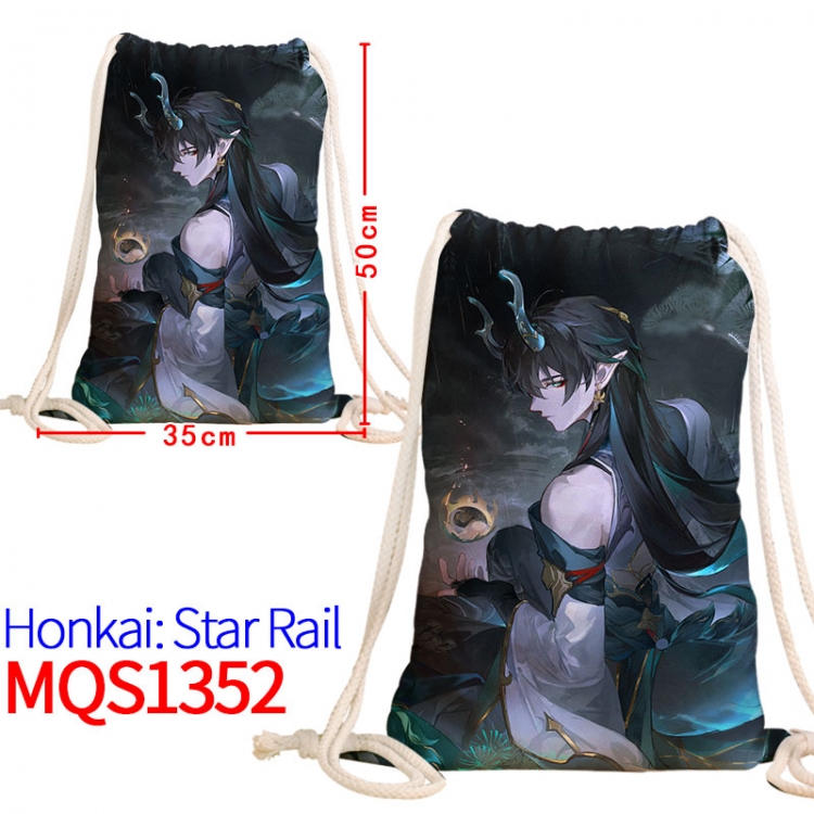 Honkai: Star Rail Canvas drawstring pocket backpack 50x35cm MQS-1352