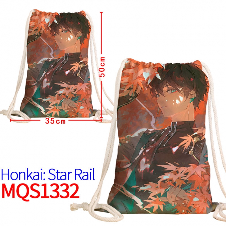 Honkai: Star Rail Canvas drawstring pocket backpack 50x35cm MQS-1332