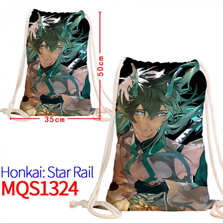 Honkai: Star Rail Canvas drawstring pocket backpack 50x35cm MQS-1324