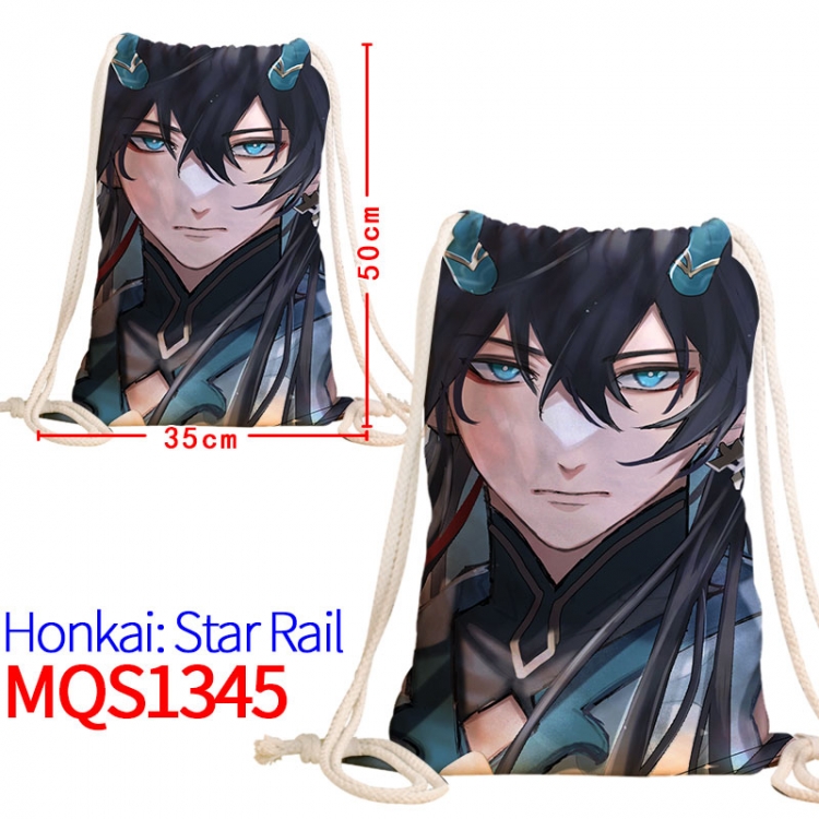 Honkai: Star Rail Canvas drawstring pocket backpack 50x35cm MQS-1345