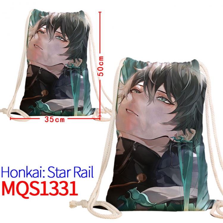 Honkai: Star Rail Canvas drawstring pocket backpack 50x35cm MQS-1331