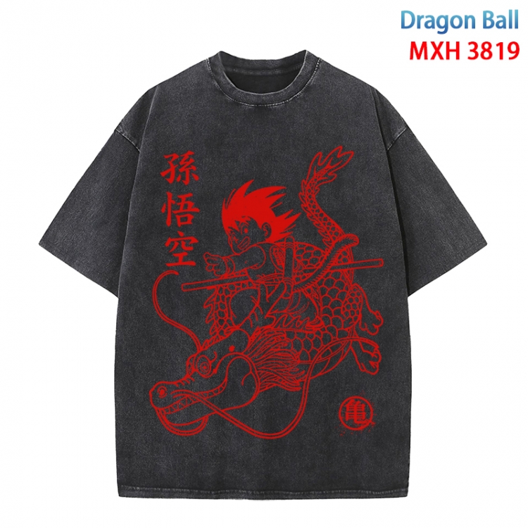 DRAGON BALL Anime peripheral pure cotton washed and worn T-shirt from S to 4XL MXH-3819