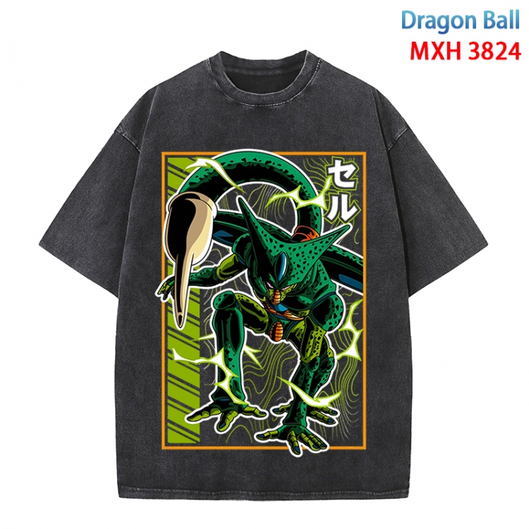 DRAGON BALL Anime peripheral pure cotton washed and worn T-shirt from S to 4XL  MXH-3824