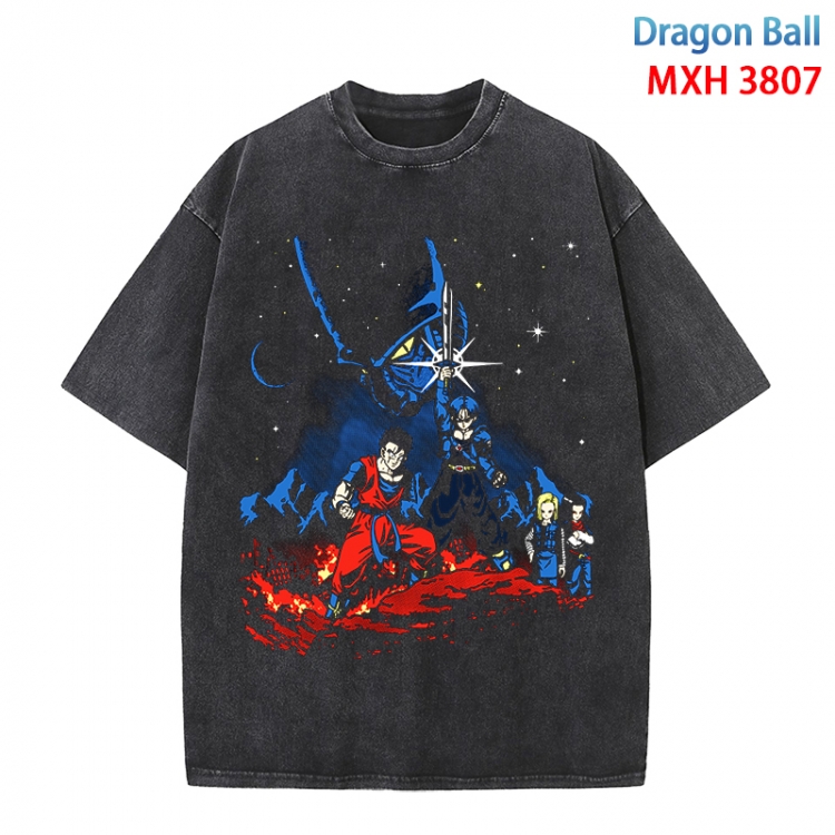 DRAGON BALL Anime peripheral pure cotton washed and worn T-shirt from S to 4XL MXH-3807