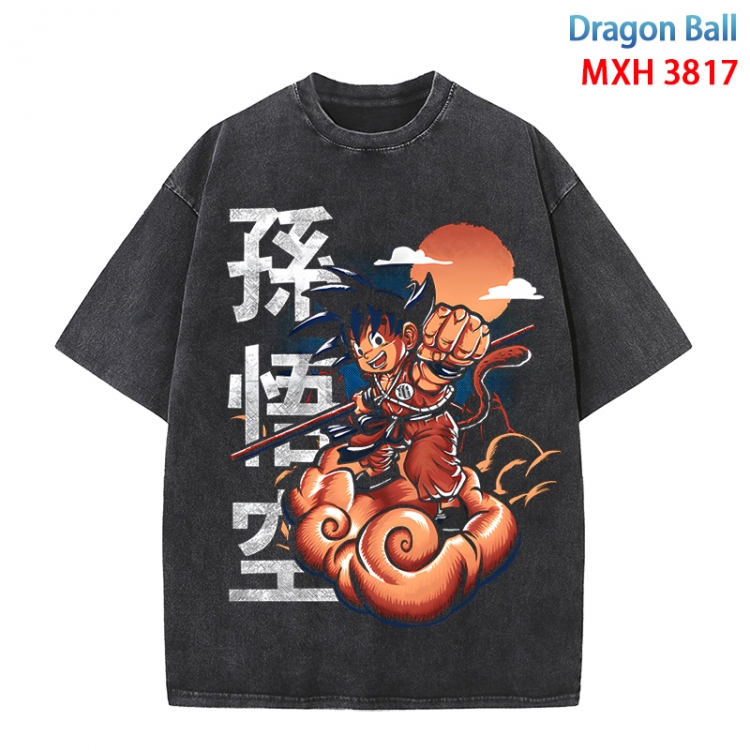 DRAGON BALL Anime peripheral pure cotton washed and worn T-shirt from S to 4XL MXH-3817