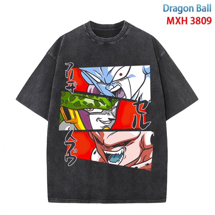 DRAGON BALL Anime peripheral pure cotton washed and worn T-shirt from S to 4XL  MXH-3809