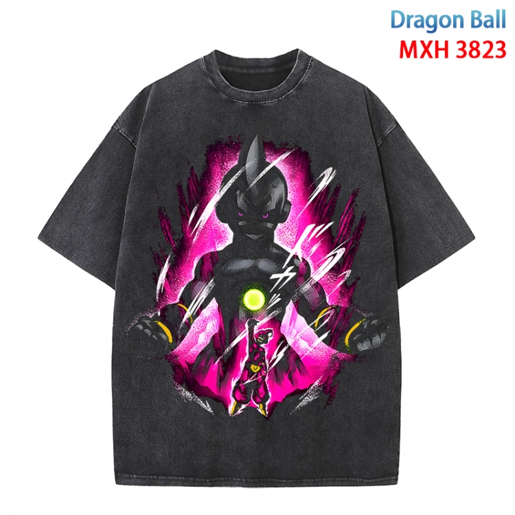 DRAGON BALL Anime peripheral pure cotton washed and worn T-shirt from S to 4XL MXH-3823