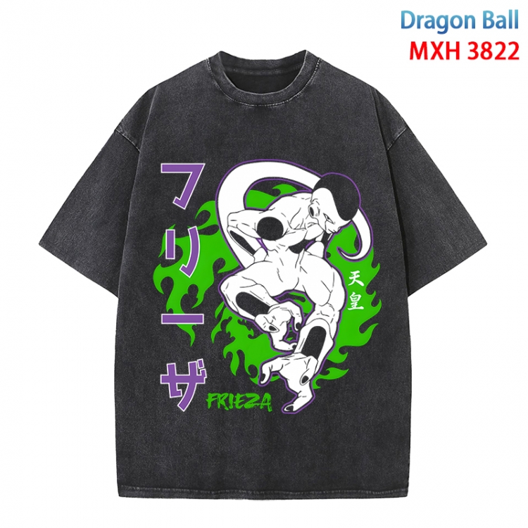 DRAGON BALL Anime peripheral pure cotton washed and worn T-shirt from S to 4XL MXH-3822
